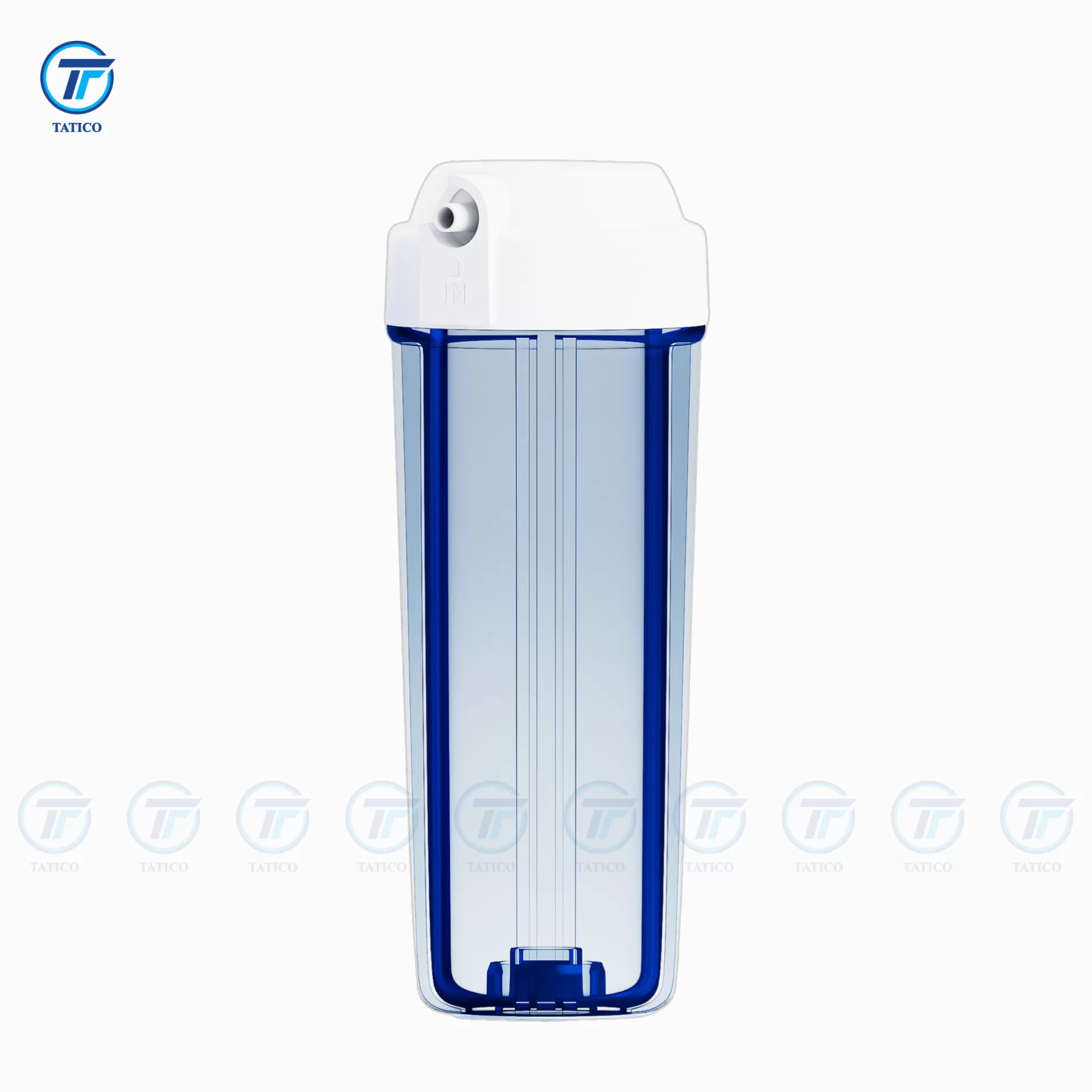 Cốc lọc nước trong organic 10 inch (ren 13, ren đấu nhanh, đầu đấu nhanh)